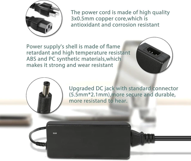 Alt view image 5 of 6 - 2 Pack 24V 6A 144W Power Supply Adapter AC Power Adapter Supply AC/DC Adapter 100V~240V AC to DC Converter for 5050 3528 LED Strip Light 3D Printer CCTV Camera LCD Monitor