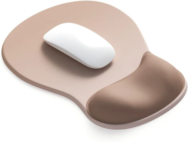 Main image of ErgoComfort Gel Wrist Rest Mouse Pad-Ergonomic Office Mousepad with Wrist Support-Non-Slip Design Desk Accessories Mat for Home&Game Decor (06Mocha Sand)
