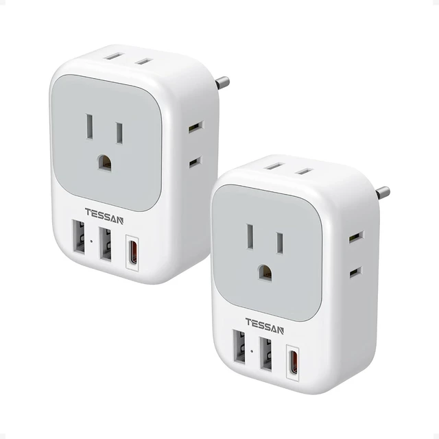 Main image of European Travel Plug Adapter 2 Pack Type C Plug