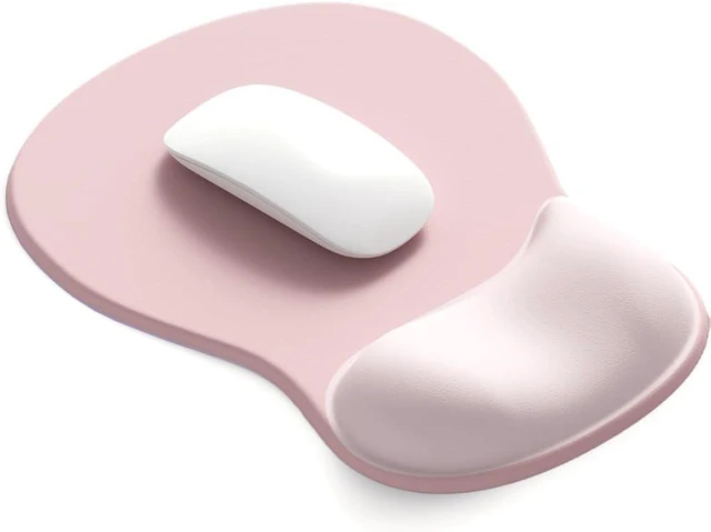Main image of ErgoComfort Gel Wrist Rest Mouse Pad-Ergonomic Office Mousepad with Wrist Support-Non-Slip Design Desk Accessories Mat for Home&Game Decor (02Pink Serenity)