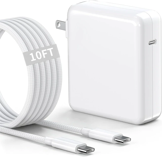 Main image of MacBook Pro Charger - 61W USB C Power Adapter with 10FT USB-C Braided Cable