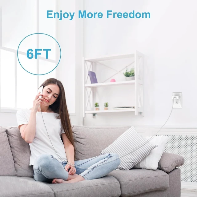 Alt view image 5 of 7 - iPhone 17 16 15 Charger Fast Charging 2Pack 20W iPad USB C Wall Charger Block with 6FT USB C to C Cable for iPhone 17/Pro/Pro Max/17 Air/ 16/Pro/Pro Max/15/Pro/Pro Max