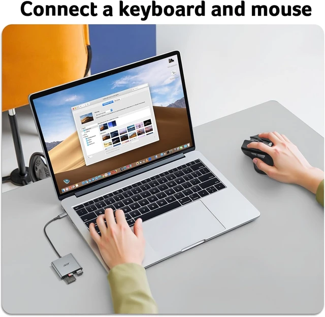 Alt view image 6 of 7 - SD Card Reader USB C 3 in 1 Memory Card Reader with Dual Slots/USB3.0