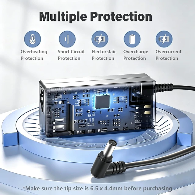 Alt view image 2 of 7 - DC 19V Power Cord Compatible with TV Monitor 32 UN32J4000AF