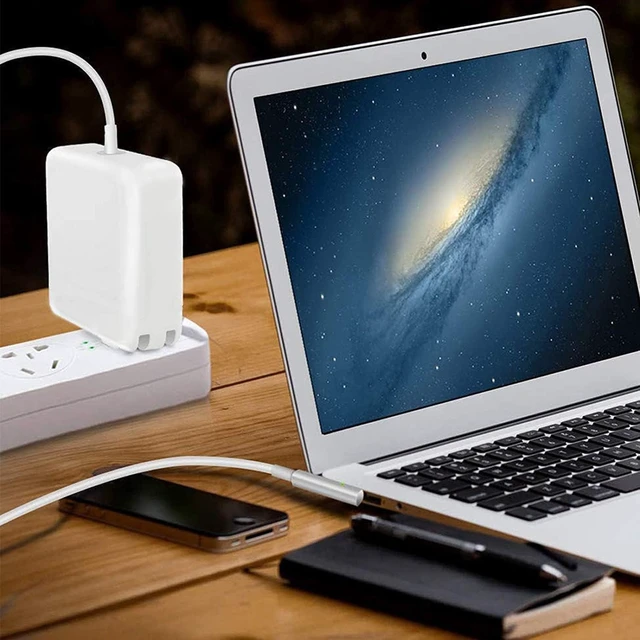 Alt view image 7 of 7 - Universal Charger 60W L-Tip Laptop Charger Compatible with Mac Book Pro Before Mid 2012 Magnetic Powerful Connect Original Quality