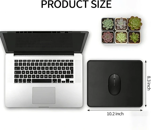 Alt view image 2 of 7 - 12 Pack Mouse Pads Bulk Black Mouse Pads for Desk Office and School
