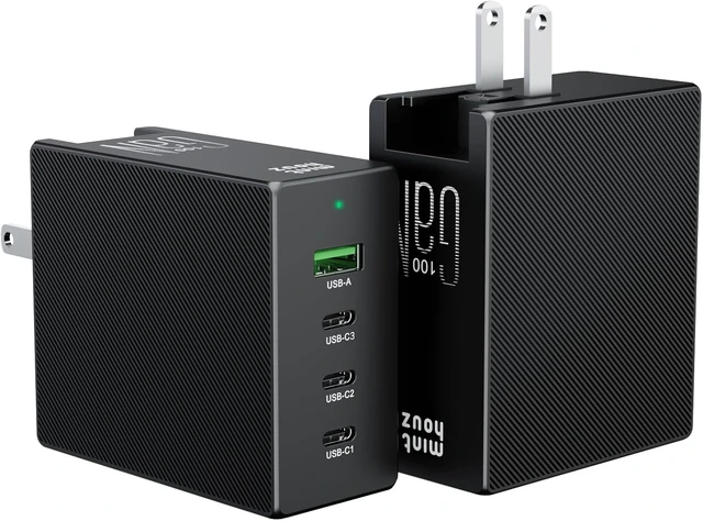 Main image of Phone Charger 100W 4-Port Fast Compact Foldable USB C Charger Block