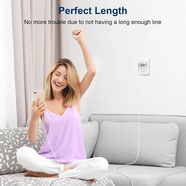 Alt view image 7 of 7 - iPhone Charger Fast Charger USB C Charger 4 Pack 6FT Lightning Cable