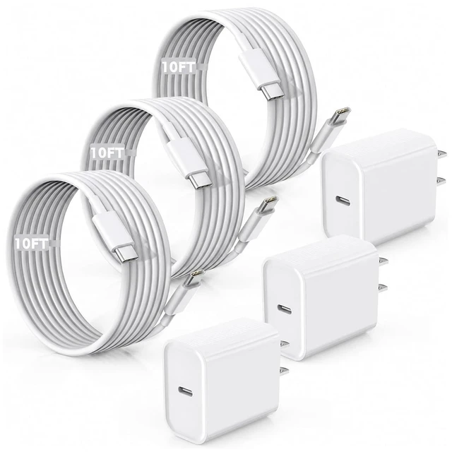 Main image of Fast Charger for iPhone 17/16/15 Charger 10FT Extra Long Fast Charging 3Pack Block USB-C to USB C Fast Charging Cable Cord for iPhone Air/17 Pro Max/iPhone 16 Pro/16 Plus/15 Pro Max iPad Pro/Air/Mini