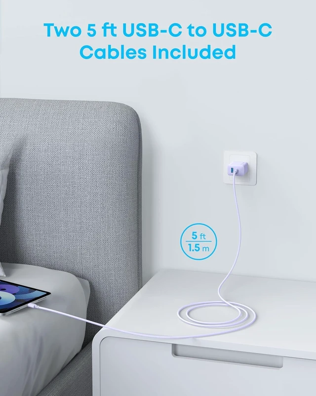 Alt view image 3 of 7 - Phone Charger 20W USB C Charger Block Type C Charger Fast Charging