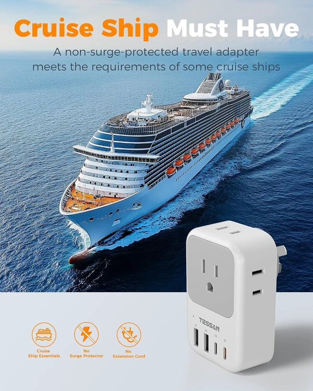 Alt view image 7 of 7 - US to Australia Plug Adapter 2 Pack PD 20W Type I Power Adapter