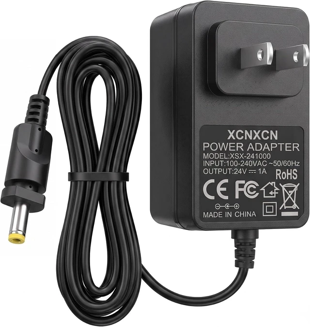Main image of 24V 1A AC DC Power Adapter Replacement Fan Charger Supply Compatible with Dreo PolyFan 502 508S 704S 513S Household Bedroom Circulator Fan Power Cord Charger
