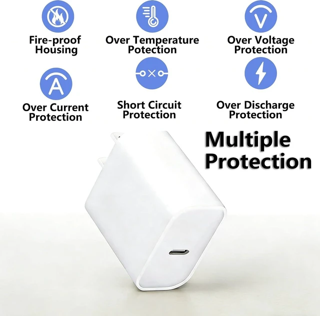 Alt view image 5 of 7 - 30W USBC Charger Fit for Mac Book Neo(A3404) Portable Replacement Charger PPS Fast Charger with 6.6FT (60W/3A) USB-C to USB-C Cable