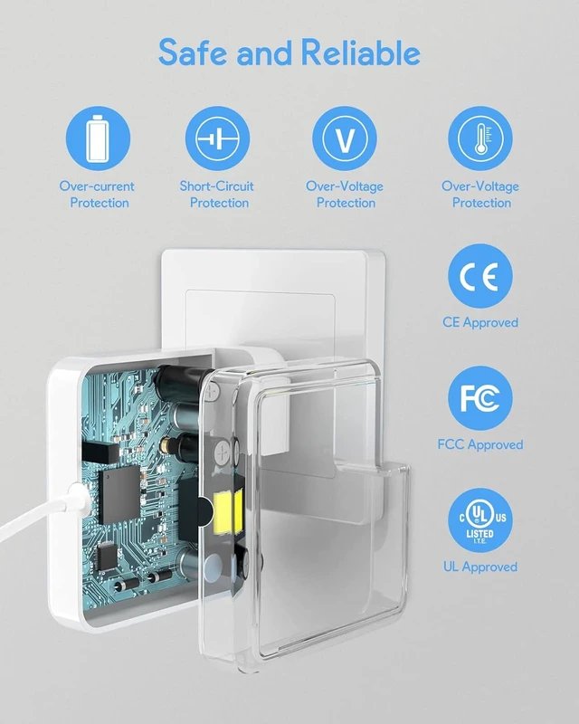 Alt view image 3 of 7 - Mac Book Air Charger 45W T-Tip Power Adapter MacBook Laptop Charger