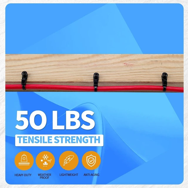 Alt view image 5 of 7 - 200 PCS 8 Mountable Cable Zip Ties with 200 Screws