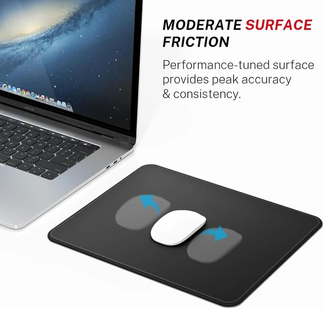 Alt view image 2 of 6 - Essential Gaming Mouse Pad 40% Expanded Size 12.6 x 10.8 in Black