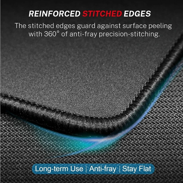 Alt view image 3 of 6 - Essential Gaming Mouse Pad 40% Expanded Size 12.6 x 10.8 in Black