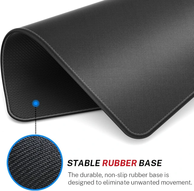 Alt view image 4 of 6 - Essential Gaming Mouse Pad 40% Expanded Size 12.6 x 10.8 in Black