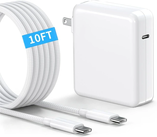 Main image of Mac Book Pro Charger-70W USB C Power Adapter with 10FT Nylon Braided Cable