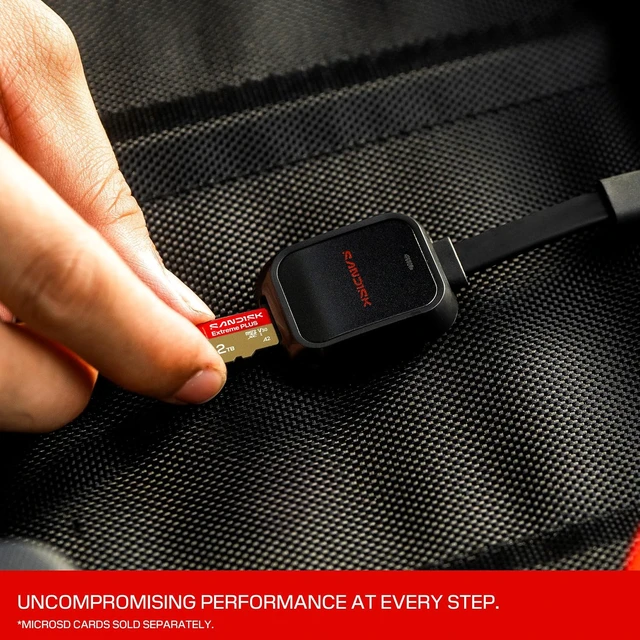 Alt view image 4 of 7 - SANDISK QuickFlow microSD Card with USB-C Reader/Writer UHS-I and UHS-II USB 3.2 Gen 1 SDDR-B751-GNANN