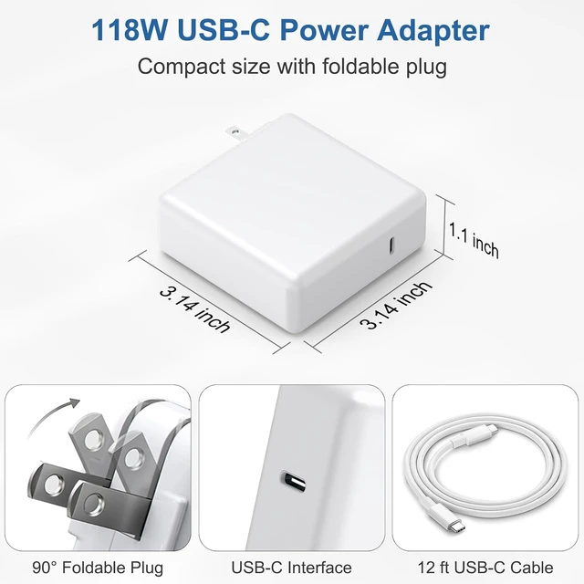 Alt view image 7 of 7 - MacBook Air MacBook Pro Charger with 12FT Extra Long Type C Charging Cable