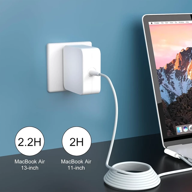 Alt view image 5 of 7 - 60W L-Tip Charger Compatible with Mac Book Pro 13 Before Mid 2012