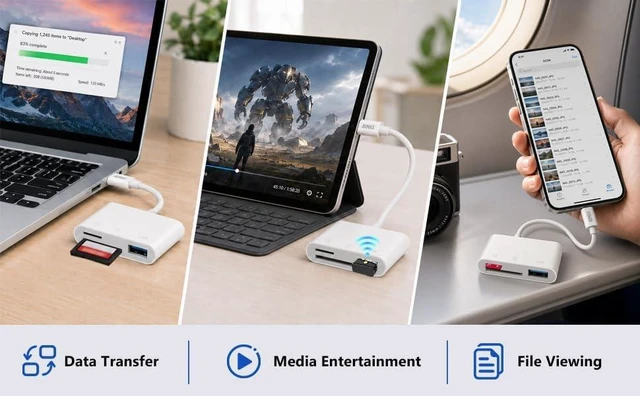 Alt view image 6 of 6 - USB C SD Card Reader