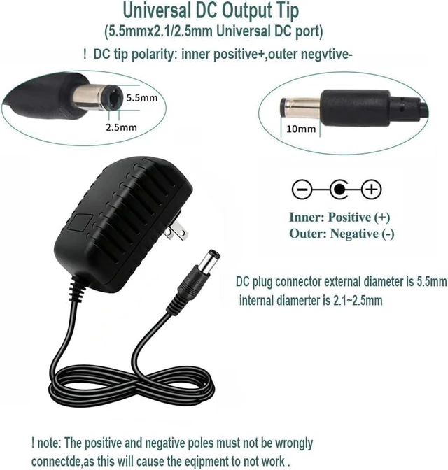 Alt view image 4 of 7 - 12V 1.5A AC Adapter Power Supply 100-240V 50-60Hz AC to DC 12 Volt 1.5A Switching Power Supply AC/DC Converter Transformer 12V 1.5 Amp Power Adapter with 5.5 x 2.5mm Plug