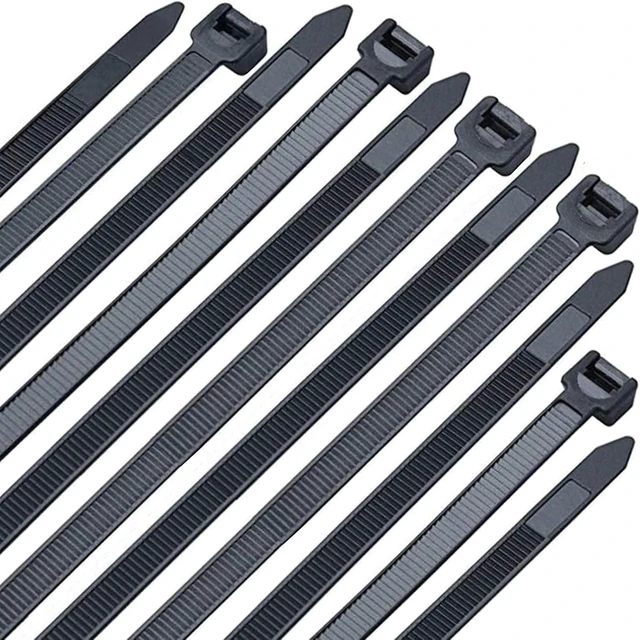 Main image of Zip Ties 16 inch Black wire ties 100 per pack Electrical Cable Ties with 60 lbs tensile Strength Suitable for Outdoor Workshop Farms