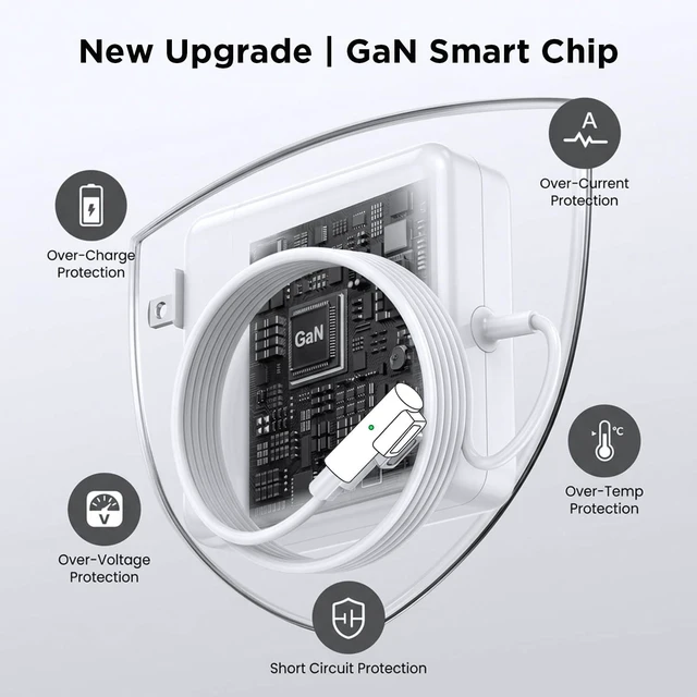 Alt view image 5 of 7 - 85W Charger for MacBook Pro85W Magnetic1 L-Tip Power Adapter Charger Replacement for MacBook Pro 13/15/17 inch (Before Mid 2012 Models)