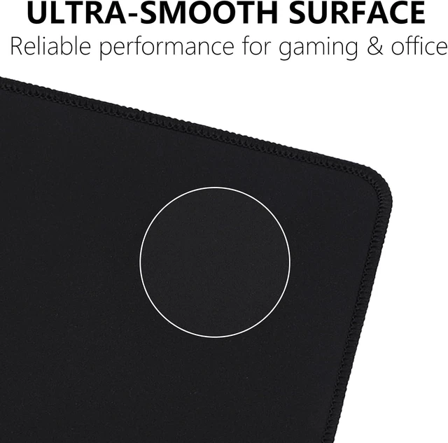 Alt view image 4 of 7 - 3-Pack Mouse Pad 10.2x8.3 Inch Computer & Gaming Mouse Mat with Ultra-Smooth Surface Non-Slip Rubber Base Anti-Fray Stitched Edges Portable & Washable Fits Wired & Wireless Mouse by BESELLER