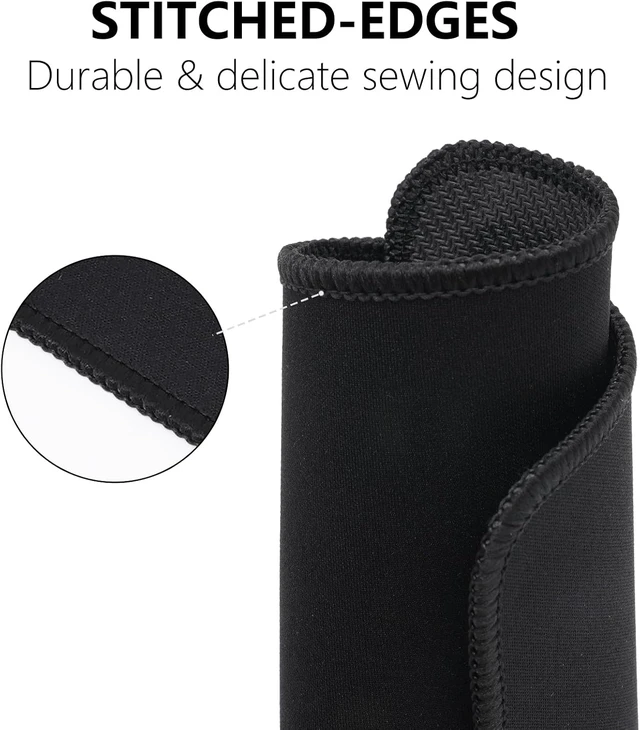 Alt view image 7 of 7 - 3-Pack Mouse Pad 10.2x8.3 Inch Computer & Gaming Mouse Mat with Ultra-Smooth Surface Non-Slip Rubber Base Anti-Fray Stitched Edges Portable & Washable Fits Wired & Wireless Mouse by BESELLER