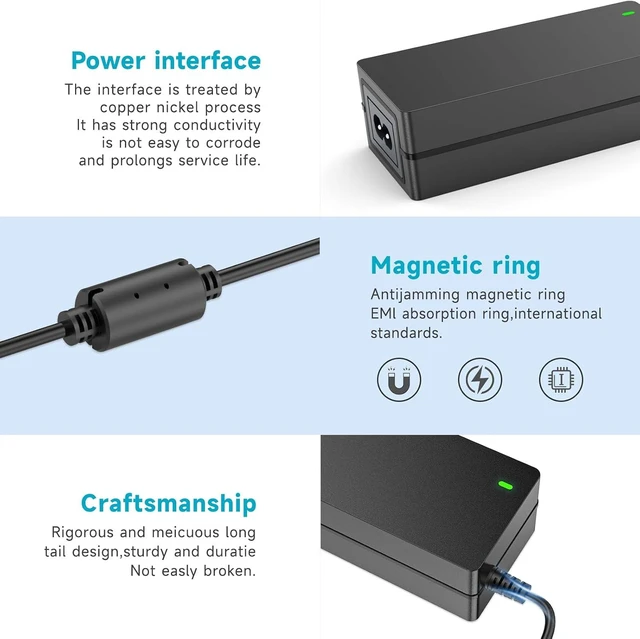 Alt view image 5 of 7 - for LG Monitor Power Cord 19V DC Power Supply 19V 3.42A Adapter 6.5 * 4.4mm