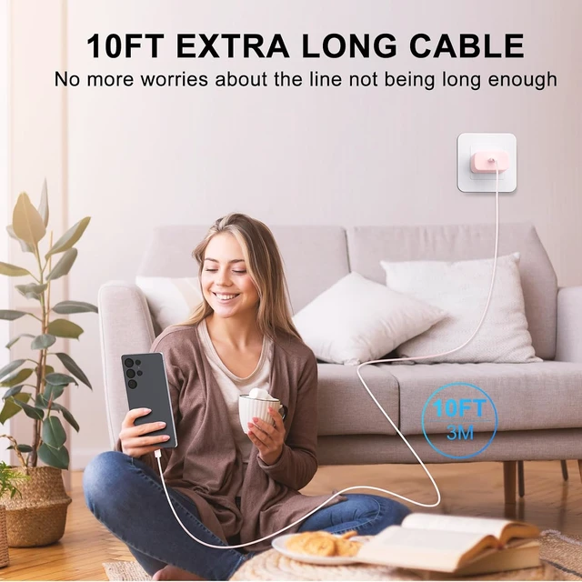 Alt view image 7 of 7 - 60W Super Fast Charger USB C Type C Android Phone Charger Fast Charging
