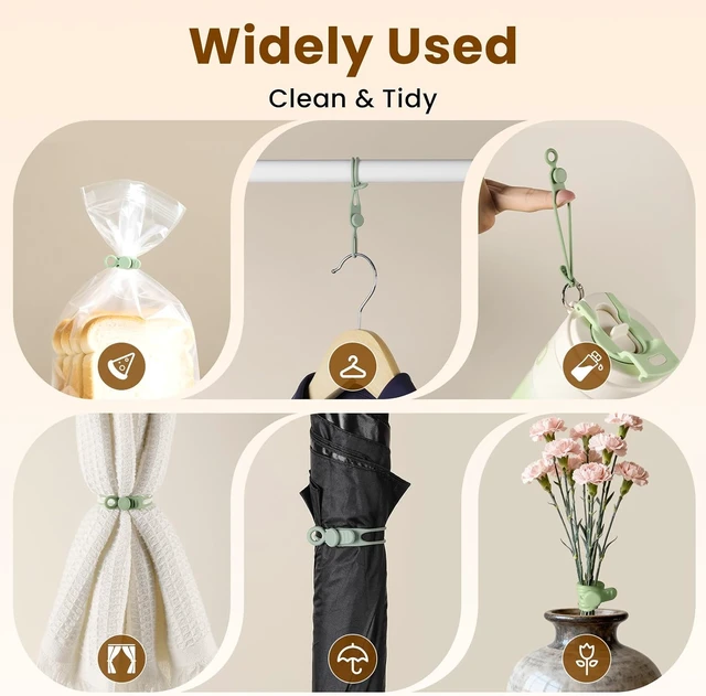 Alt view image 7 of 7 - 30 Pcs Silicone Cable Ties Reusable Data Cable Organizer for Home Office