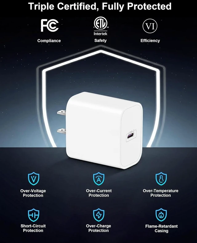 Alt view image 5 of 7 - 30W USB C Fast Charger for Google Pixel 11/11 Pro XL/Fold/10/9/8/7/6 Pro XL