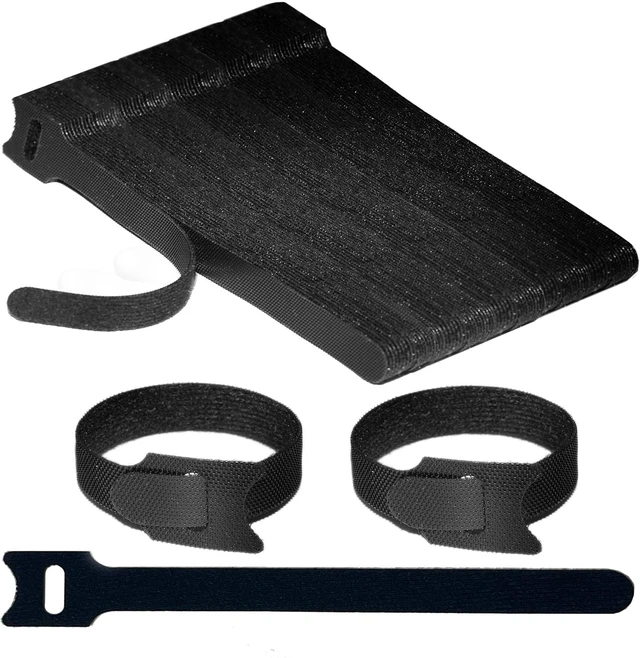 Main image of 130 PCS Reusable Cable Ties 6 Inch Hook & Loop Cable Management Straps