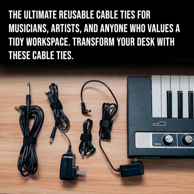 Alt view image 4 of 6 - 130 PCS Reusable Cable Ties 6 Inch Hook & Loop Cable Management Straps