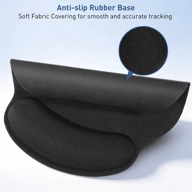 Alt view image 6 of 7 - 2 Pack Ergonomic Gaming Mouse Pad with Wrist SupportBlack