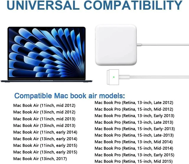 Main image of Charger for MacBook Air&Pro(2012-2017) Compatible with MacBook Air&Pro 11&13&15&17 inch (7 * 7 * 3CM)