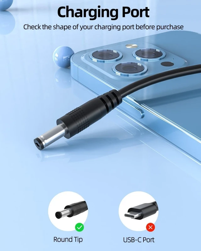 Alt view image 5 of 7 - 15V Charger Replacement for Theragun Mini Prime Massage Gun