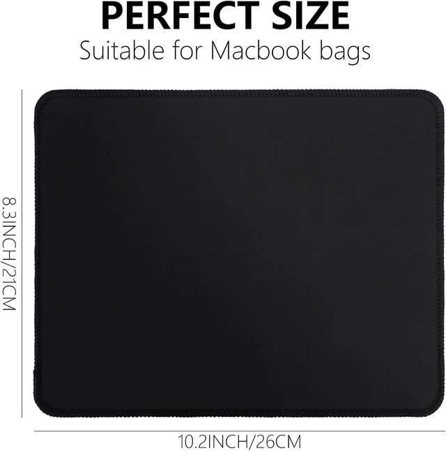 Alt view image 3 of 7 - 3-Pack Mouse Pad 10.2x8.3 Inch Computer & Gaming Mouse Mat with Ultra-Smooth Surface Non-Slip Rubber Base Anti-Fray Stitched Edges Portable & Washable Fits Wired & Wireless Mouse by BESELLER