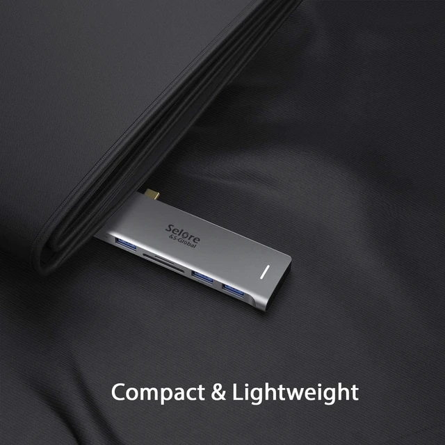 Alt view image 6 of 6 - USB C Adapter for MacBook Pro/Air M1 M2 M3 2021 2020 2019 13 15 16