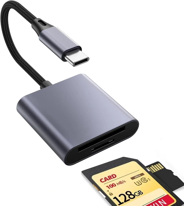 Main image of 1PCS USB C to SD Card Reader Supports SD and TF Memory Cards