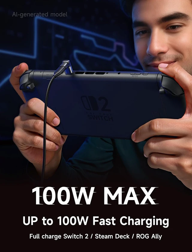 Alt view image 3 of 7 - 90 Degree USB C to USB C Adapter 2-Pack 100W 40Gbps Gray