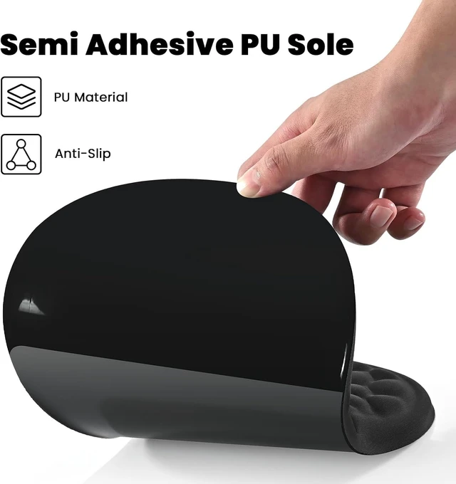 Alt view image 5 of 7 - Massage Ergonomic Mouse Pad with Dual-Slope Design Wrist Rest