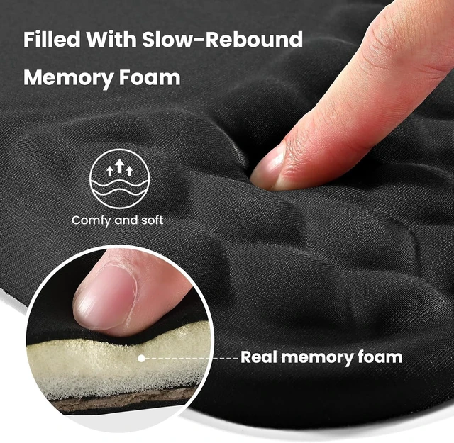 Alt view image 4 of 7 - Massage Ergonomic Mouse Pad with Dual-Slope Design Wrist Rest