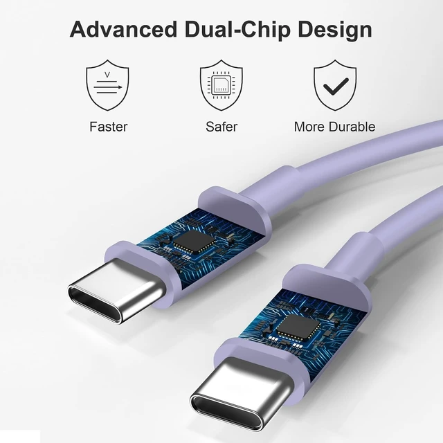 Alt view image 2 of 7 - USB C Charger Type C Charger Fast Charging Long 10FT 45W Charger