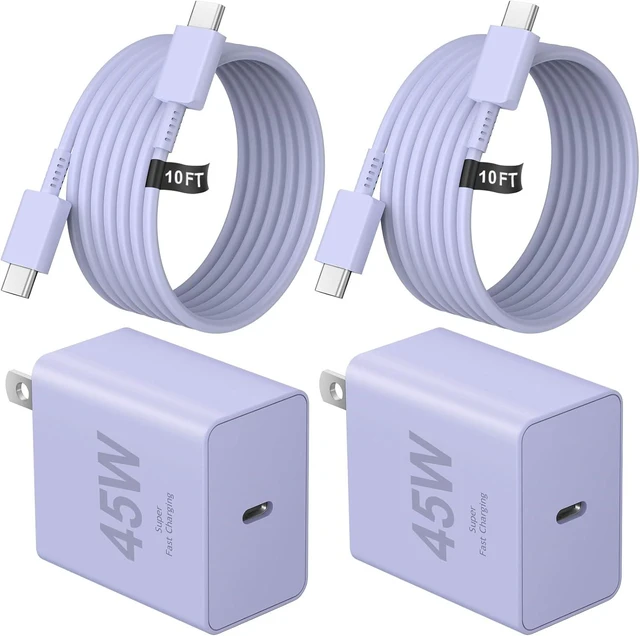 Main image of USB C Charger Type C Charger Fast Charging Long 10FT 45W Charger