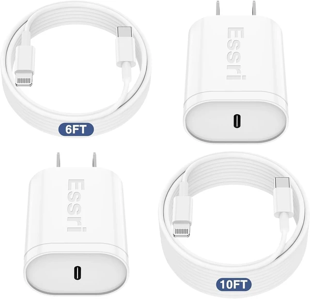 Main image of Phone Charger Fast Charging 6+10 FT for iPhone 14 13 Charger 2-Pack